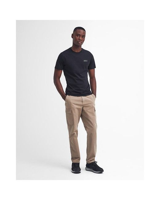 Barbour Blue Small Logo T-Shirt for men