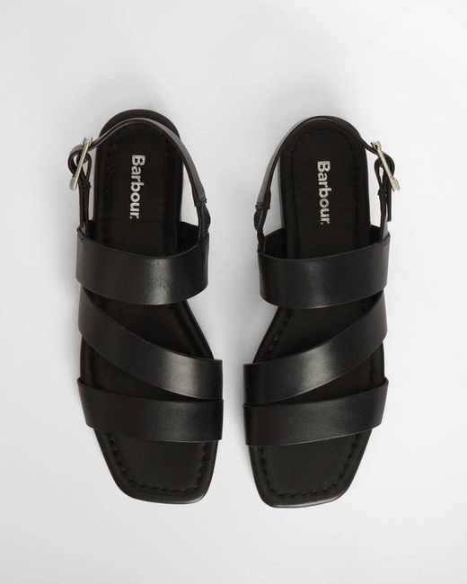 Barbour White Penelope Sandals