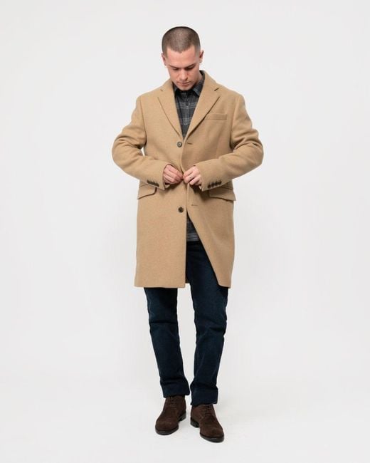 Classic Tailored Fit Wool Topcoat