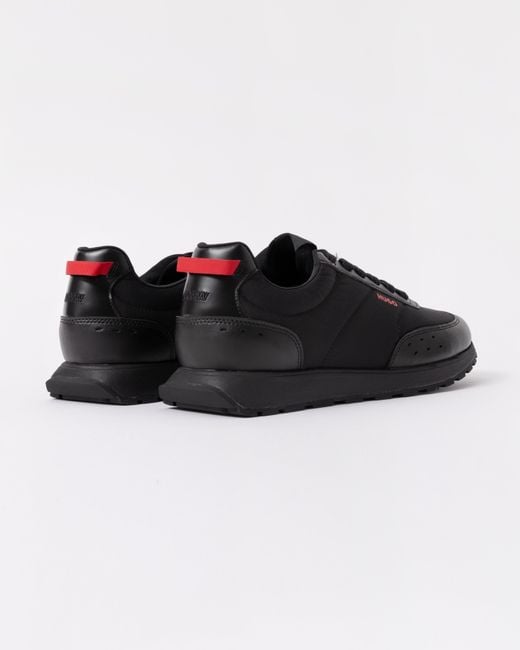 HUGO Black Icelin Running-Inspired Trainers With Zigzag Detailing for men