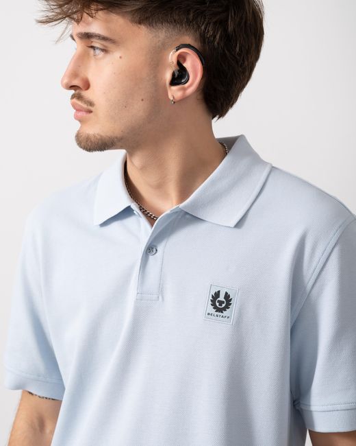 Belstaff Blue Short Sleeved Polo for men