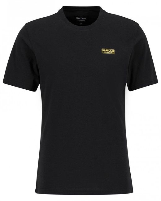 Barbour Black Small Logo T-Shirt Size: L for men