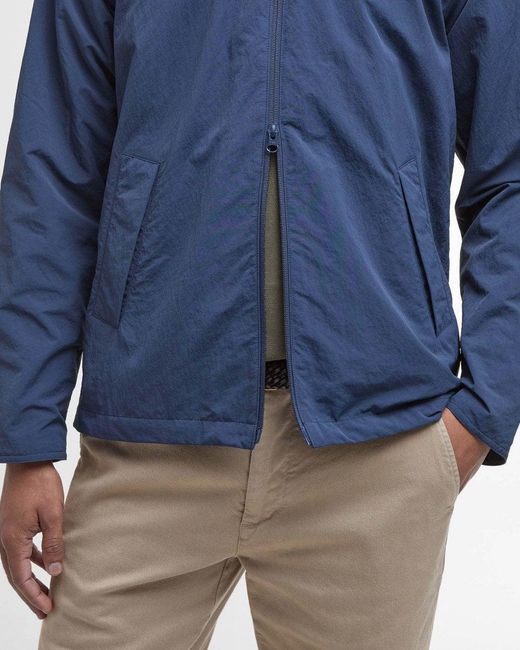 Barbour Blue Keld Showerproof Jacket for men