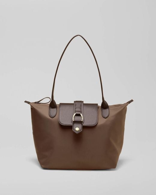 Joules Brown Edie Nylon Tote Bag