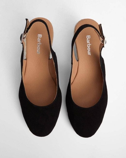 Barbour Natural Hazel Suede Espadrilles