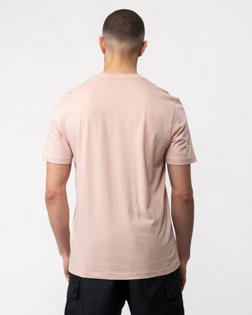 HUGO Pink Dulivio U242 T Shirt for men