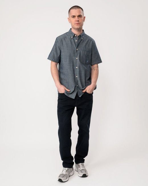 Paul Smith Gray Ps Regular Fit Short Sleeve Bs Zebra Shirt Size: L for men