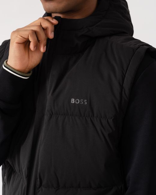 Boss Black Ow Riplite Padded Gilet for men