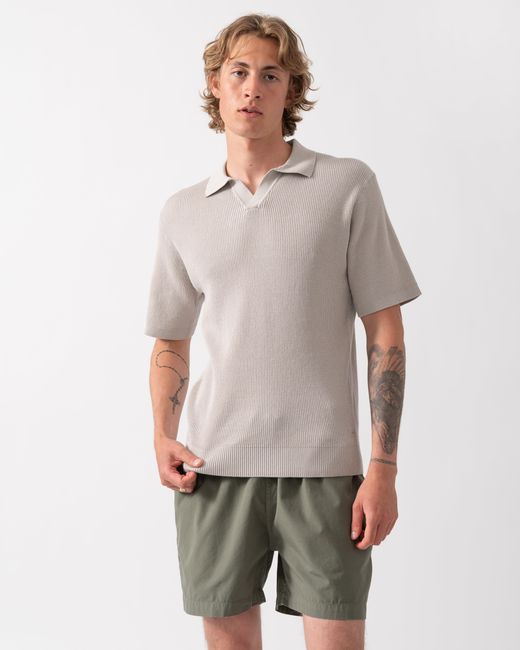 Boss Gray Aravolo Short Sleeve Knit Polo Shirt for men