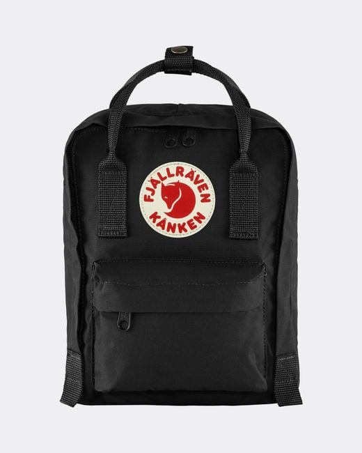 Fjallraven Black Kanken Mini Unisex Backpack