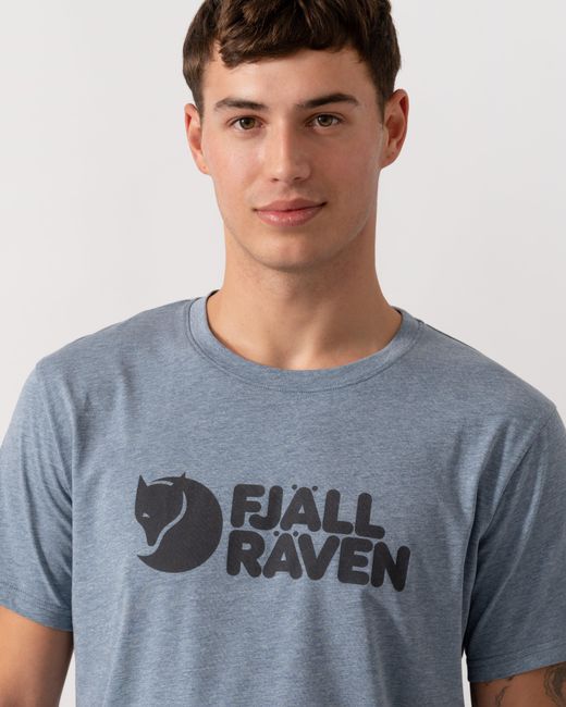 Fjallraven Blue Logo T-Shirt for men