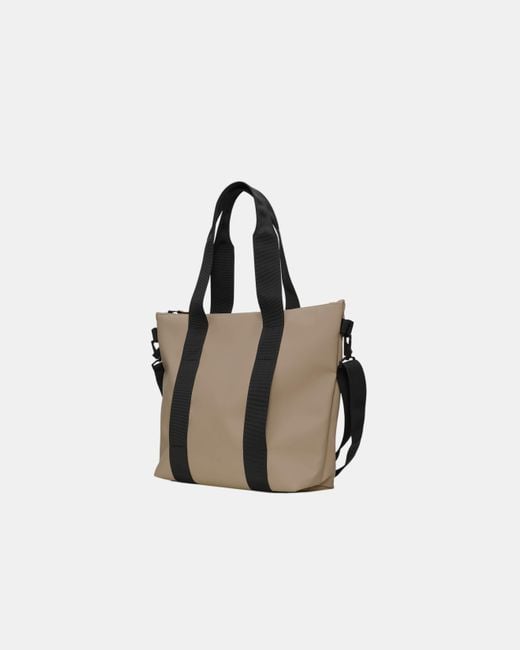 Rains Black Tote Bag Mini