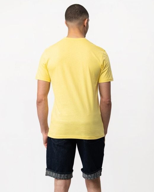 Boss Yellow Tales Cotton-jersey T-shirt With Logo Patch for men