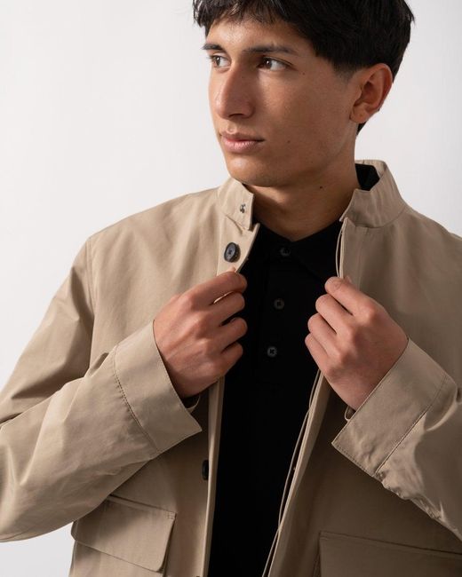 Oliver Sweeney Natural Highworth Showerproof Cotton Jacket for men