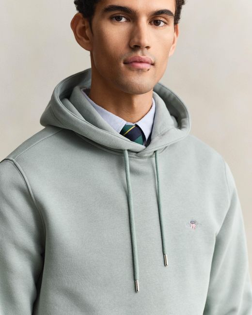 Gant Gray Reg Shied Hoodie An for men