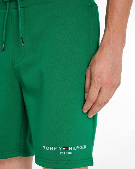 Tommy Hilfiger Green Small Tommy Logo Sweat Shorts for men