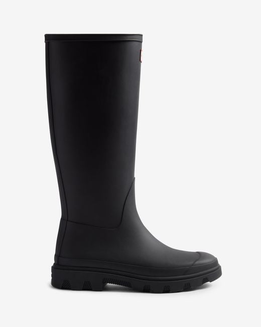 Hunter Black Downpour Tall Boot Rubber Wellington Boots