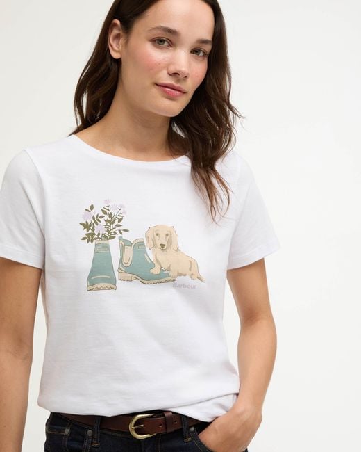 Barbour White Brambles T-Shirt