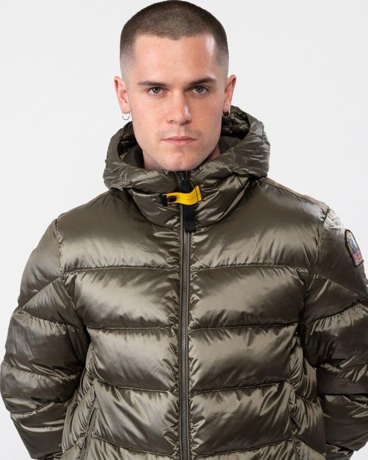 Parajumpers Brown Pharrell Glossy Down Jacket for men