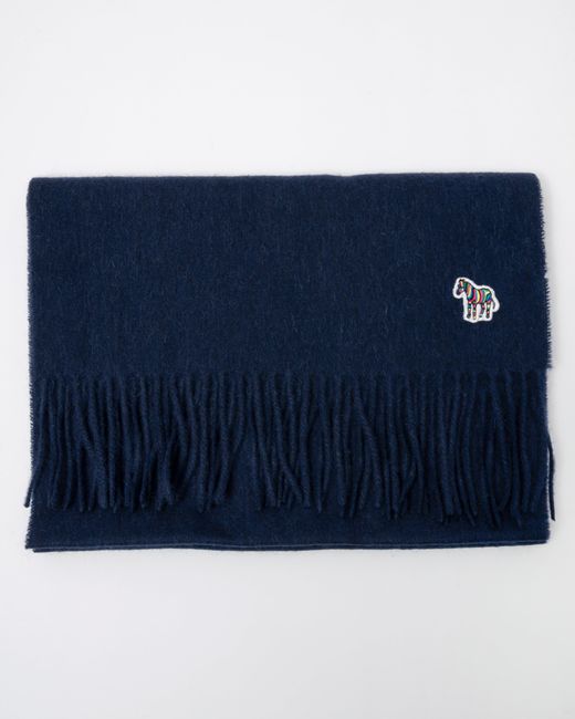 Paul Smith Blue Zebra Scarf for men