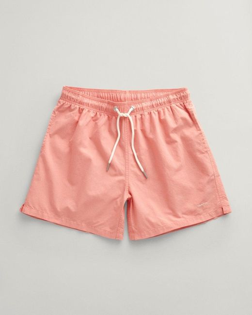 Gant Pink Sunfaded Swim Shorts for men