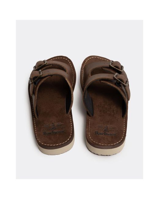 Barbour Pit Sandals in Brown for Men | Lyst