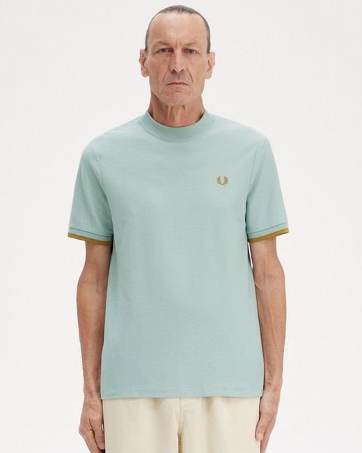 Fred Perry Blue Tipped Cuff Pique for men