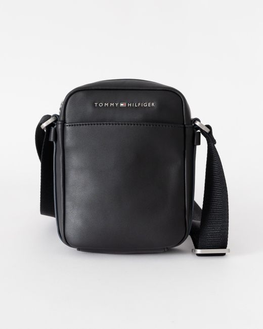 Tommy Hilfiger Black Th City Mini Reporter Beg for men