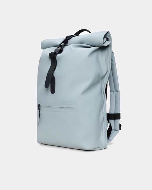 Rains Blue Rolltop Rucksack