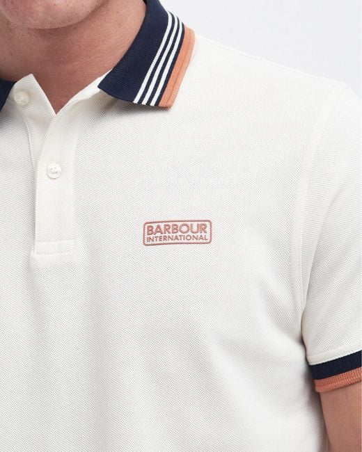 Barbour White Francis Polo for men
