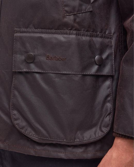 Barbour Black Bedale Wax Jacket for men