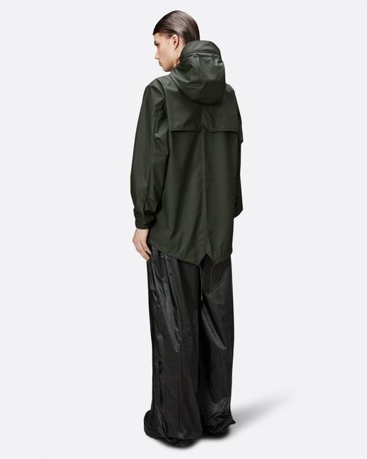 Rains Black Fishtail Jacket