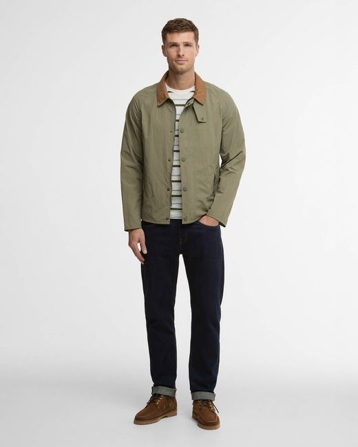 Barbour Green Tracker Showerproof Jacket for men