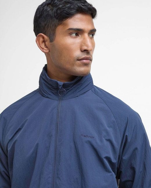 Barbour Blue Keld Showerproof Jacket for men