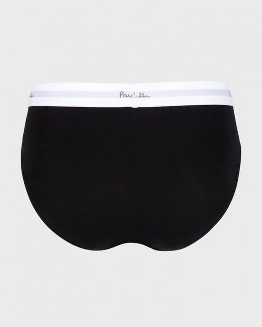 Paul Smith Black 3-Pack Band Briefs for men