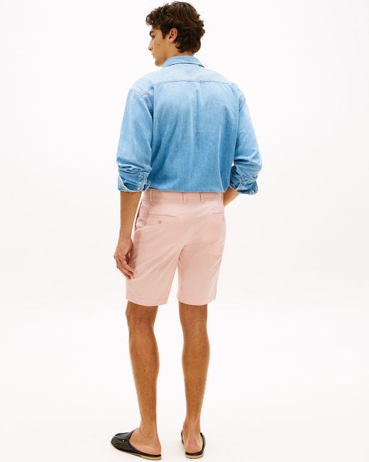 Tommy Hilfiger Pink Denton 9.5 Inch Essential Twill Shorts for men