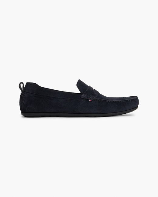Tommy Hilfiger Blue Core Hilfiger Suede Driver for men