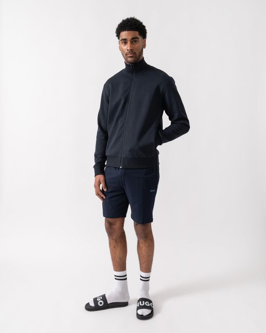 Boss Blue Skaz Full Zip Funnel Neck Sweatshirt for men