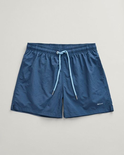 Gant Blue Regular Fit Swim Shorts for men