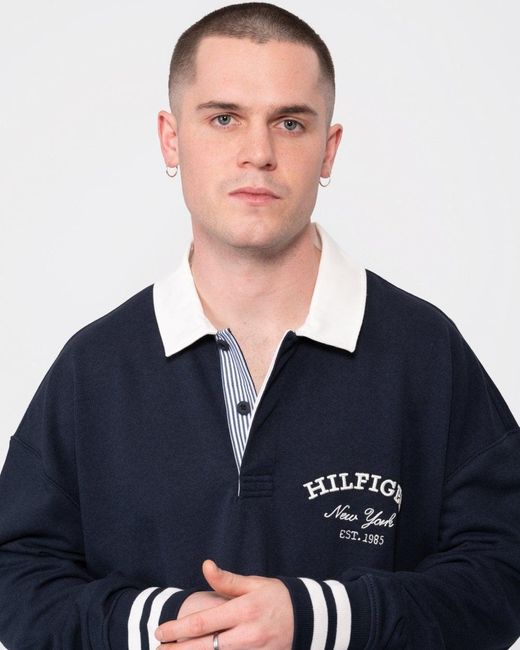 Tommy Hilfiger Blue Prep Rugby Shirt for men