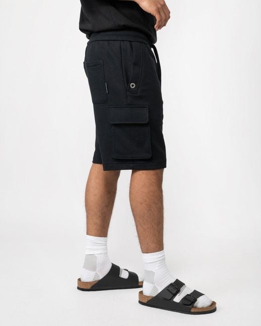 Moose Knuckles Black Hartsfield Cargo Shorts for men