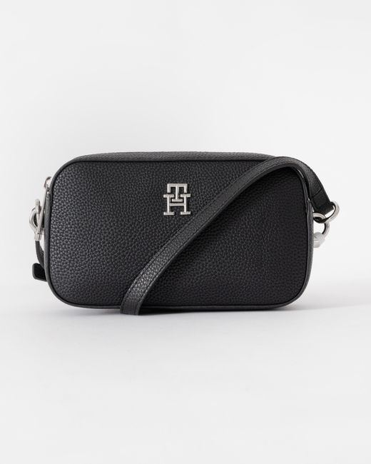 Tommy Hilfiger Black Th Emblem Camera Bag