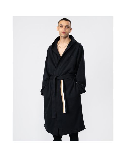 BOSS by HUGO BOSS Iconic French Terry Robe in Black for Men | Lyst Australia