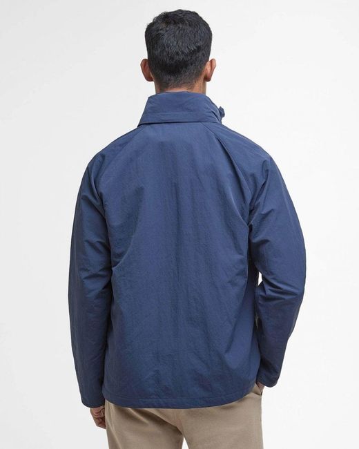Barbour Blue Keld Showerproof Jacket for men