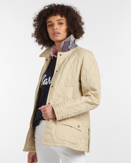 Barbour Natural Summer Beadnell Quilted Jacket