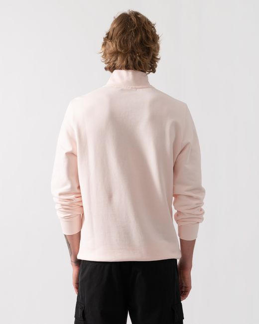 Lyle & Scott Natural Superfine Quarter Zip Sweatshirt for men