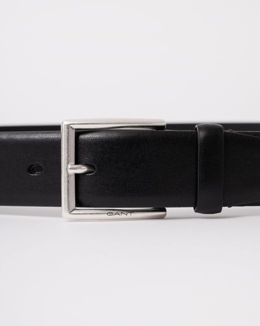 Gant Black Classic Cow Leather Belt for men