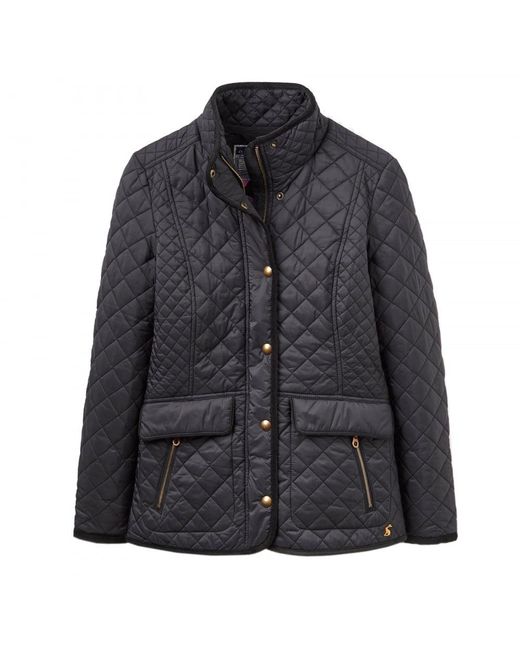Joules Black Newdale Ladies Quilted Jacket (w)