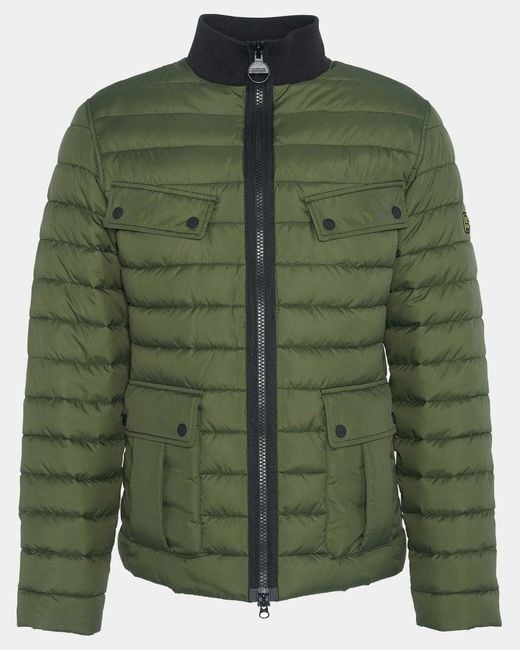 Barbour Gray Re-Ariel Puffer Jacket , Size: L for men