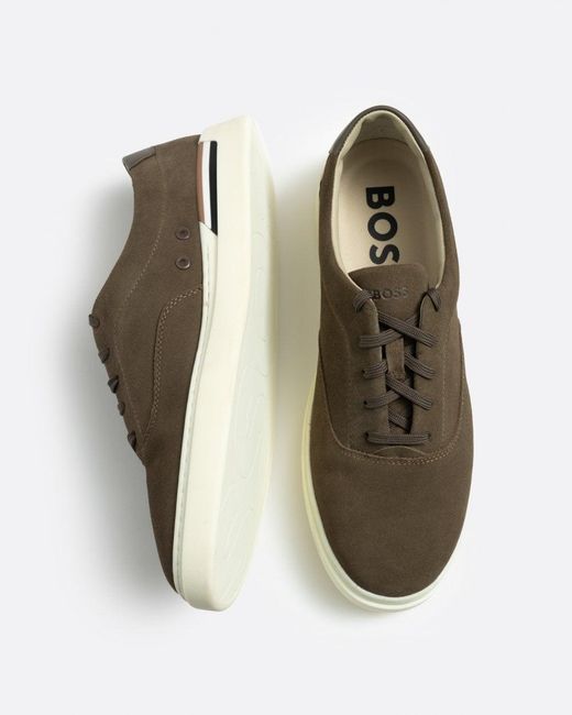 Boss Multicolor Clint Suede Cupsole Trainers